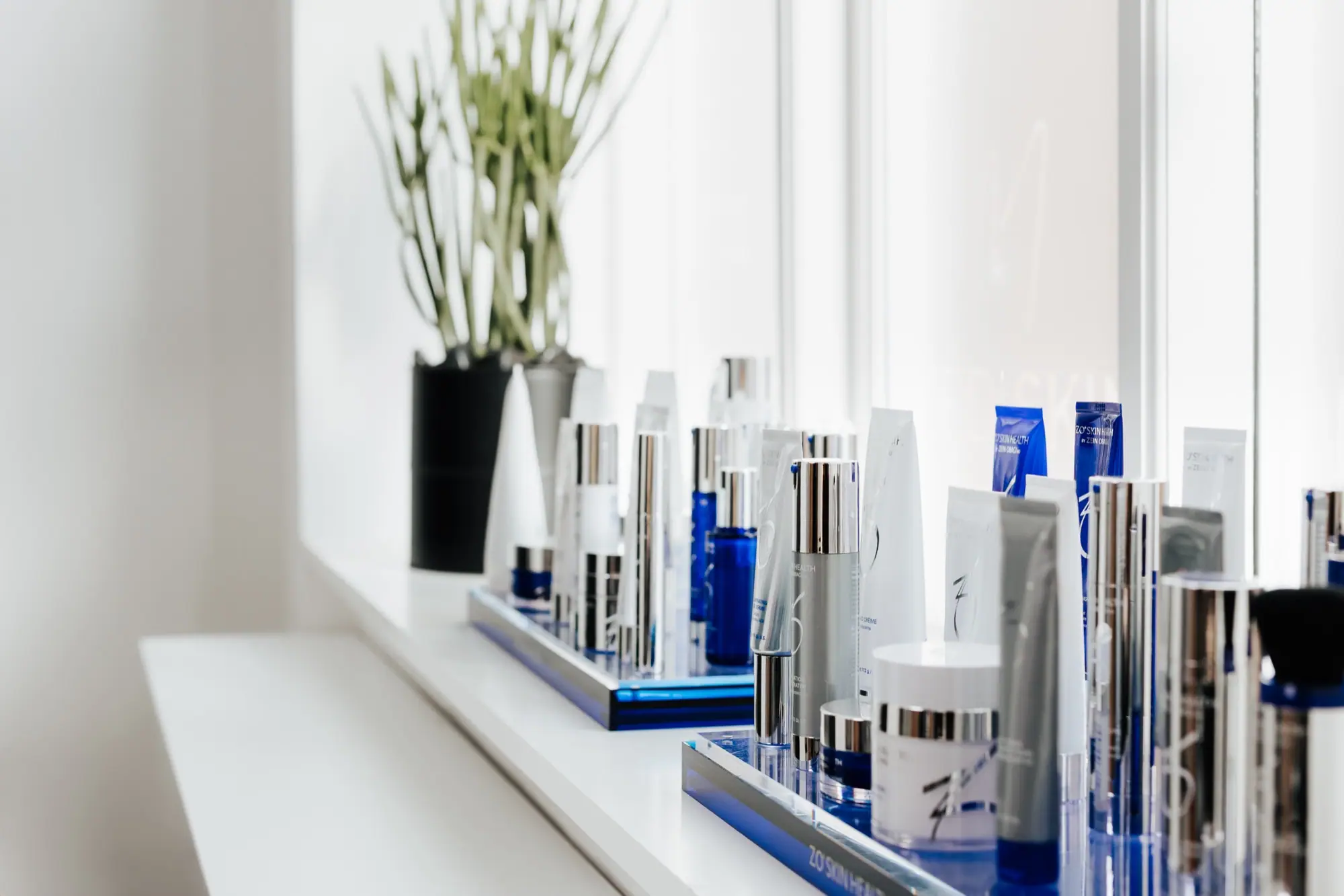 ZO Skin Health-produkter i vinduet hos MediSkin